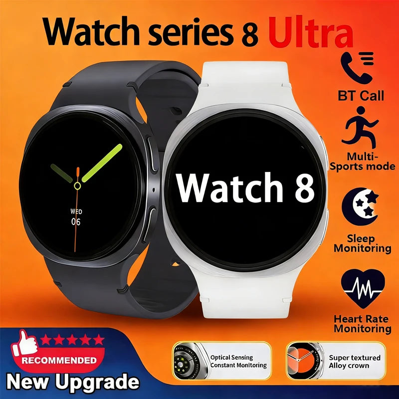 Smartwatch 8 Mini Watch GPS Track Smart Watches For Men Women Sports Heart Rate Bluetooth Call NFC IP68 Waterproof Compass Band - Sun Studio
