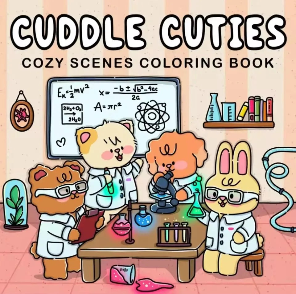 Cheekoo Cartoon Coloring Book Set for Teens, 120 Pages Art Therapy Gift, Creative Fun & Stress Relief Activity Book - Sun Studio