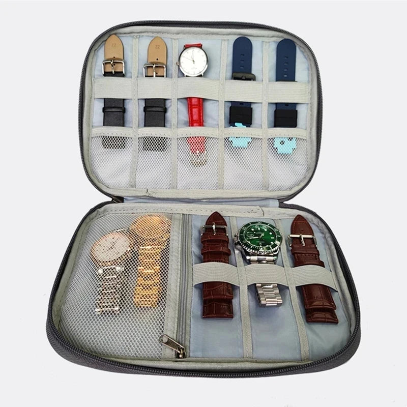 Watchband Bag for Apple Watch Strap Box Case Travel Smart Watch Wriststrap Storage Bag Box Watches Organizer Band Holder - Sun Studio