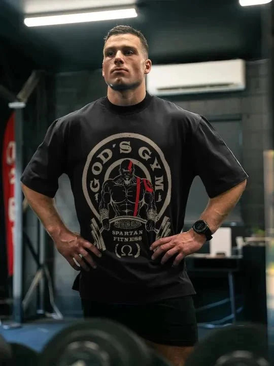 GOD'S GYM Fitness Training Gym Leisure T-Shirt Men's and Women's Luxury Brand - Sun Studio