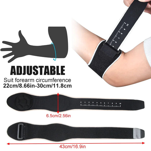 1PCS Tennis Elbow Brace for Men Women,Elbow Pain Relief for Tendonitis,Golfer's Elbow,Adjustable Elbow Strap with Removebale Pad - Sun Studio