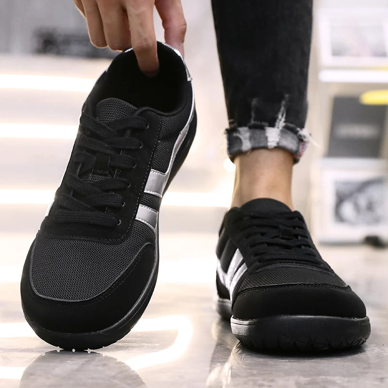 Men's Wide Toe Box Barefoot Shoes Minimalist Sports Shoes with Zero Drip Soles The Best Breathable Mesh Designer Men's Running - Sun Studio