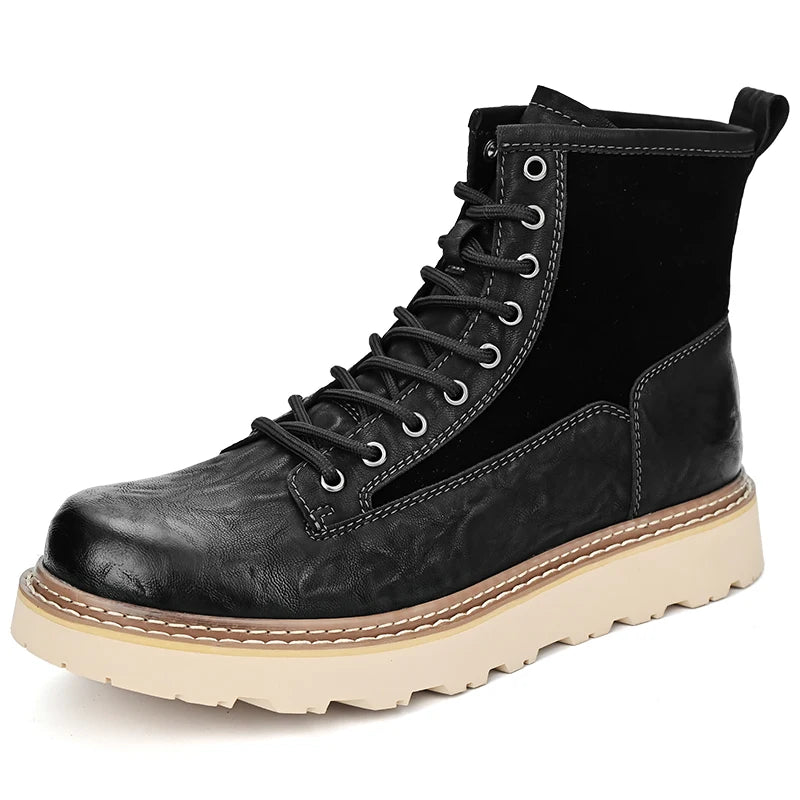 Britischer Stil Herren Interview Formale Stiefel Hochwertige Business Kurzstiefel Herren Winter Knöchel Stiefel Trend Hohe Schuhe