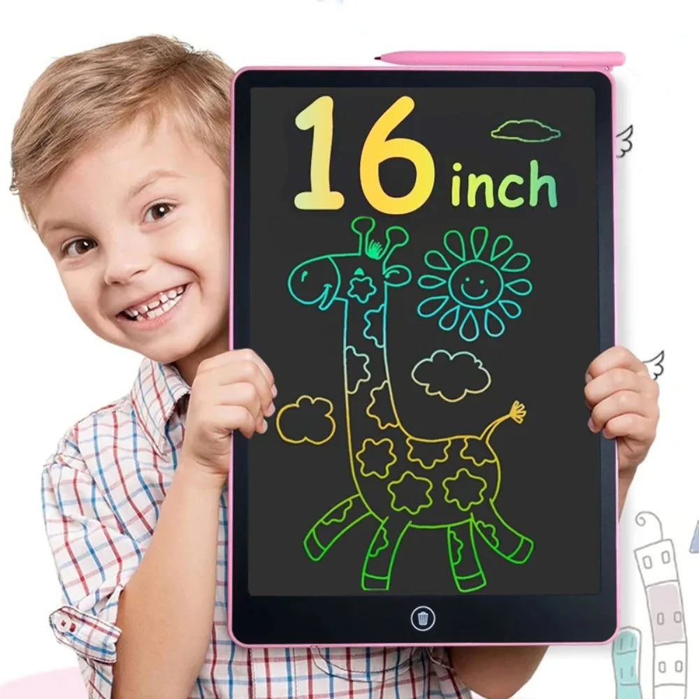 16/12/10/8.5/8.2/6.5/4.5inch LCD graphic tablet,color drawing tablet,3 4 5 6 7 8years kids birthday gifts/Christmas/travel toys - Sun Studio