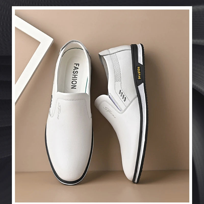Spring and Autumn Men's English Leather Shoes Outdoor comfor Footwear Men fashion Formal Shoes High Quality trendy Zapatos - Sun Studio