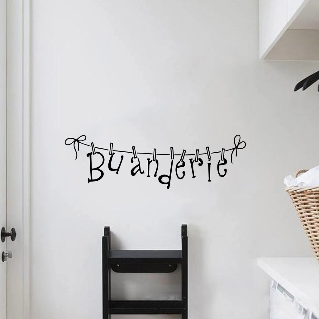 1 pc Laundry room New Wall Decal Art Vinyl Stickers For Home Decor Living Bedroom Decoration Accessories Murals - Sun Studio