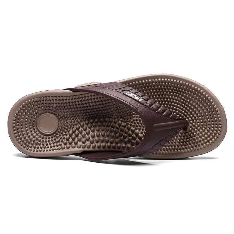 Vanmie Summer Slippers Men Massage Beach Flip Flops Men Slippers 2024 Casual Anti-slip Beach Slippers for Men Fashion Flip-flops - Sun Studio