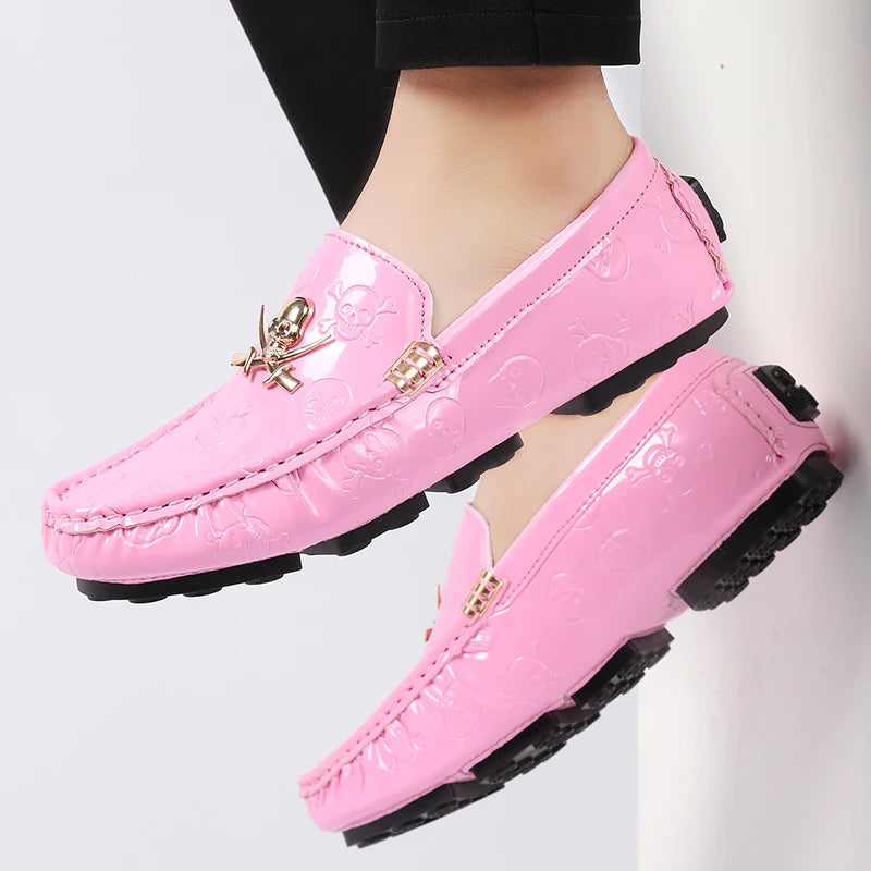 Luxury Style Male Formal Wedding Shoes Slip-on Men Pink Fashionable Casual Moccasins Shoes Big Size 47 48 Adult Party Shoes - Sun Studio