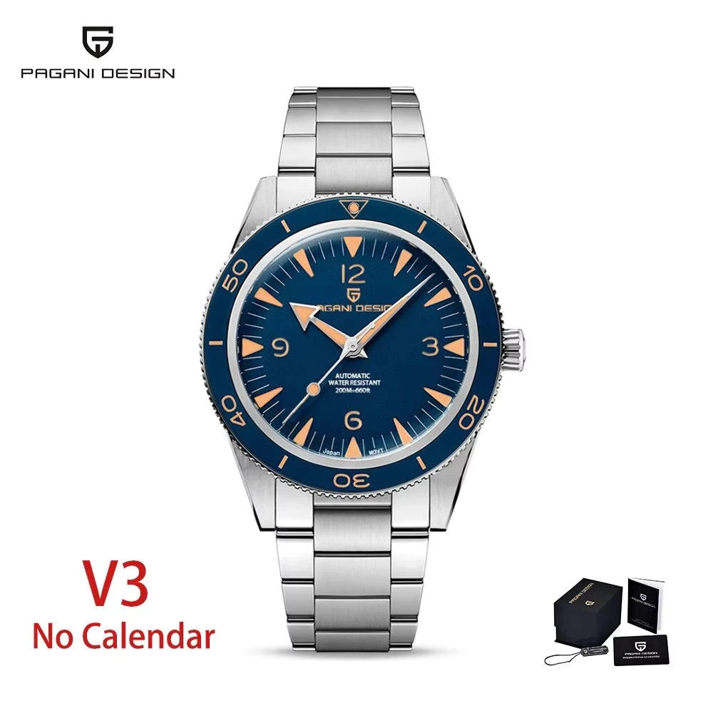 2026 New PAGANI Design 41mm Men's Automatic Mechanical Watch Classic Retro 200m Waterproof Business Sports Watches Reloj Hombre - Sun Studio