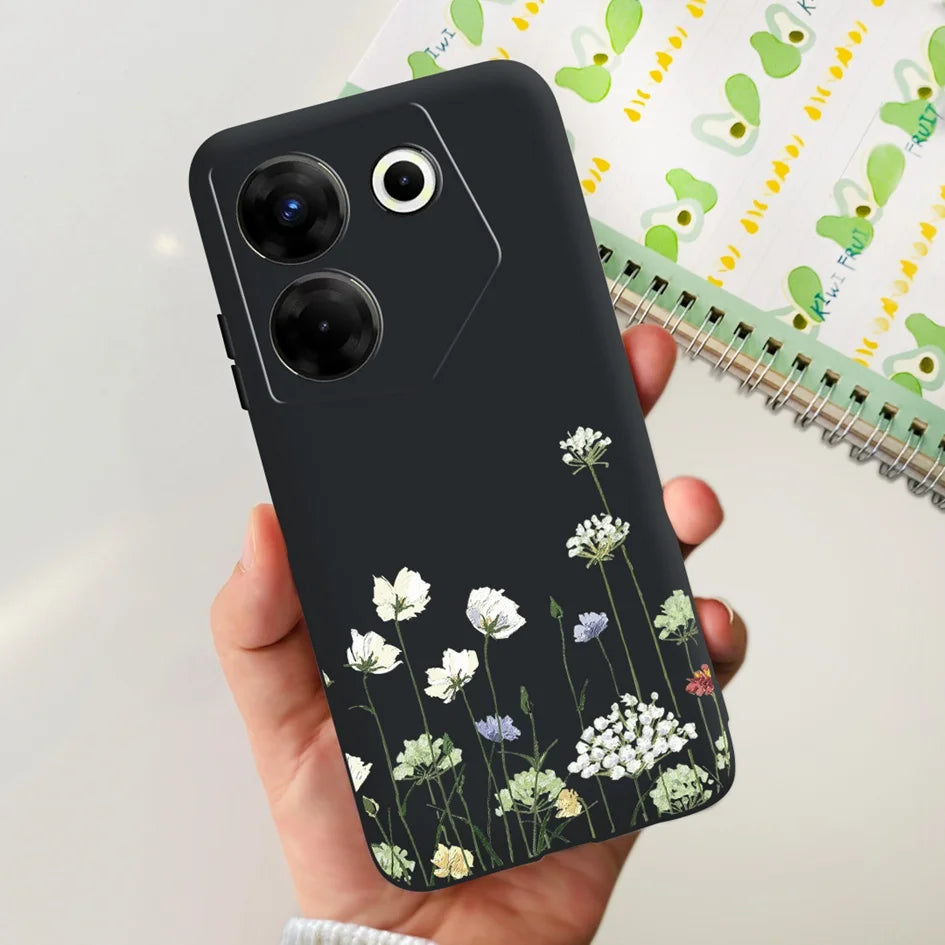 For Tecno Camon 20 Pro 5G Case 2023 Cute Love Heart Football Slim Cover Soft Silicone Funda For Tecno Camon20 Pro 5G CK8n Bumper