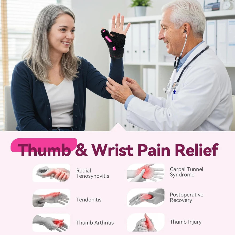 1PCS Thumb & Wrist Support Brace for Carpal Tunnel, Tendonitis & Trigger Finger | Thumb Spica Splint for Arthritis & Pain Relief - Sun Studio