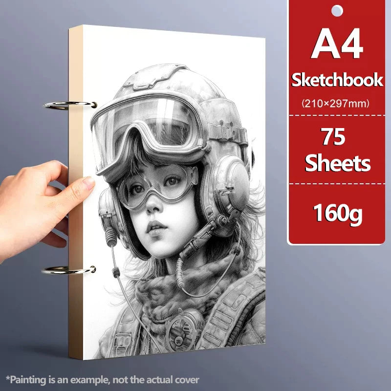 A4/A5/8K/16K/32K Sketchbook Detachable Think Paper Notebook for Painting DIY Creative Pratice Drawing Book Art School Supplies - Sun Studio