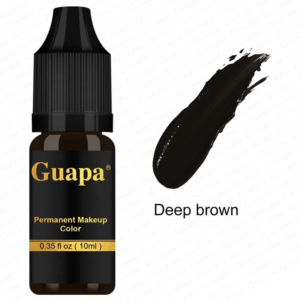 10ML Tattoo Ink Mikropigment Lippen Augenbrauen Permanente Makeup Pigment Tattoo Zubehör für Tattoo Augenbrauen Eyeliner Lippen