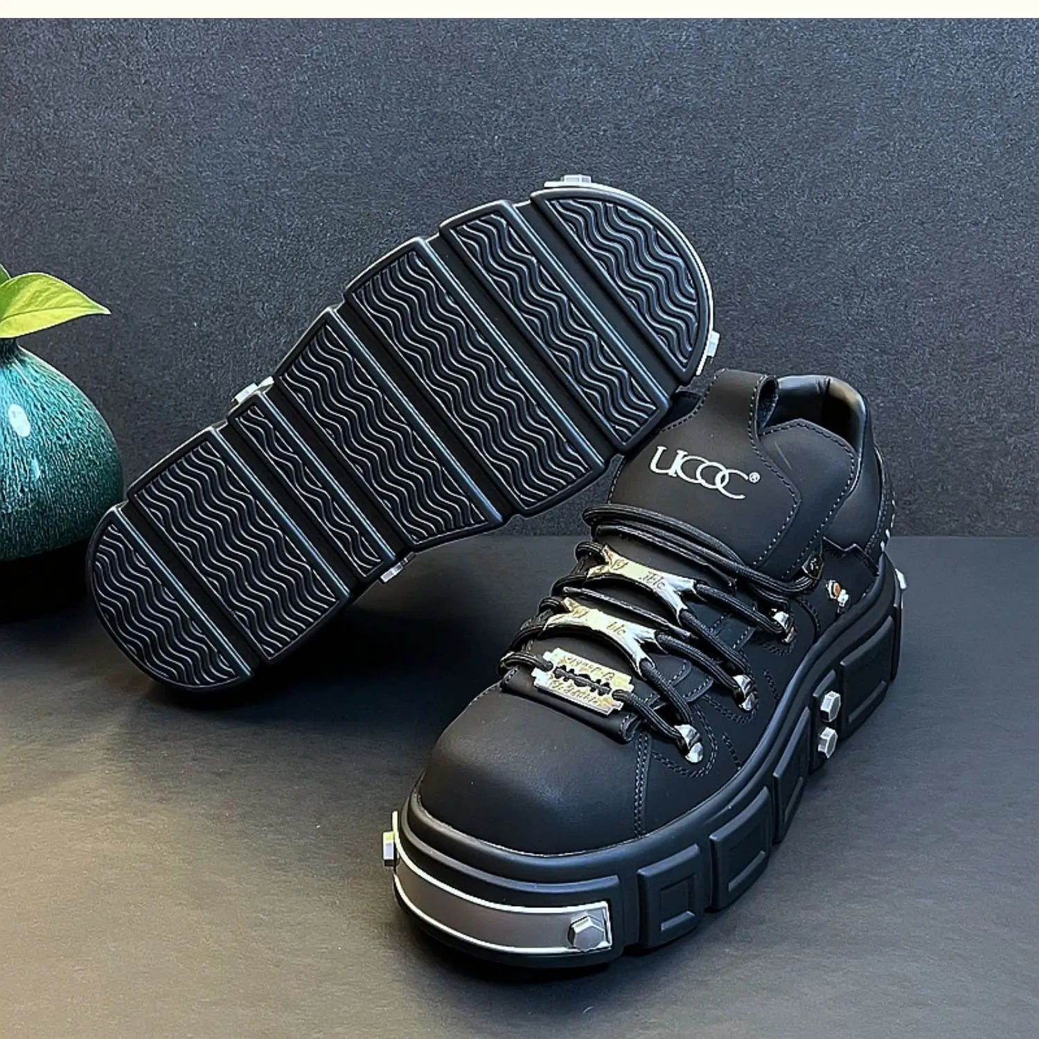 Spring and Autumn New Quality Men's Shoes Thick soled Height Increasing Casual Shoes Mountaineering Travel Outdoor Sports Shoes - Sun Studio
