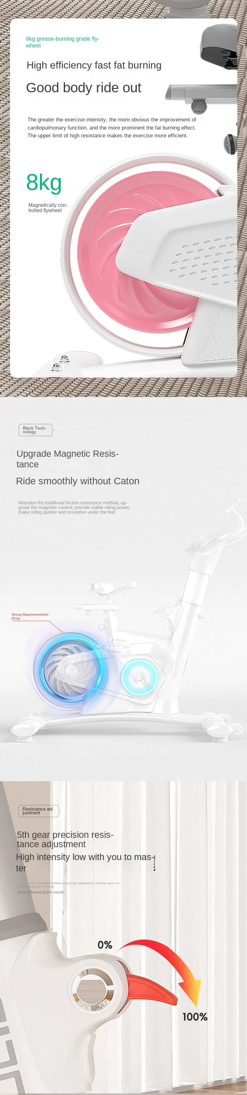 Indoor Cycling Fitness Equipment Mute Fat Burning Spinning Bikes With Commercial Dynamic Car Magnetic Control - Sun Studio