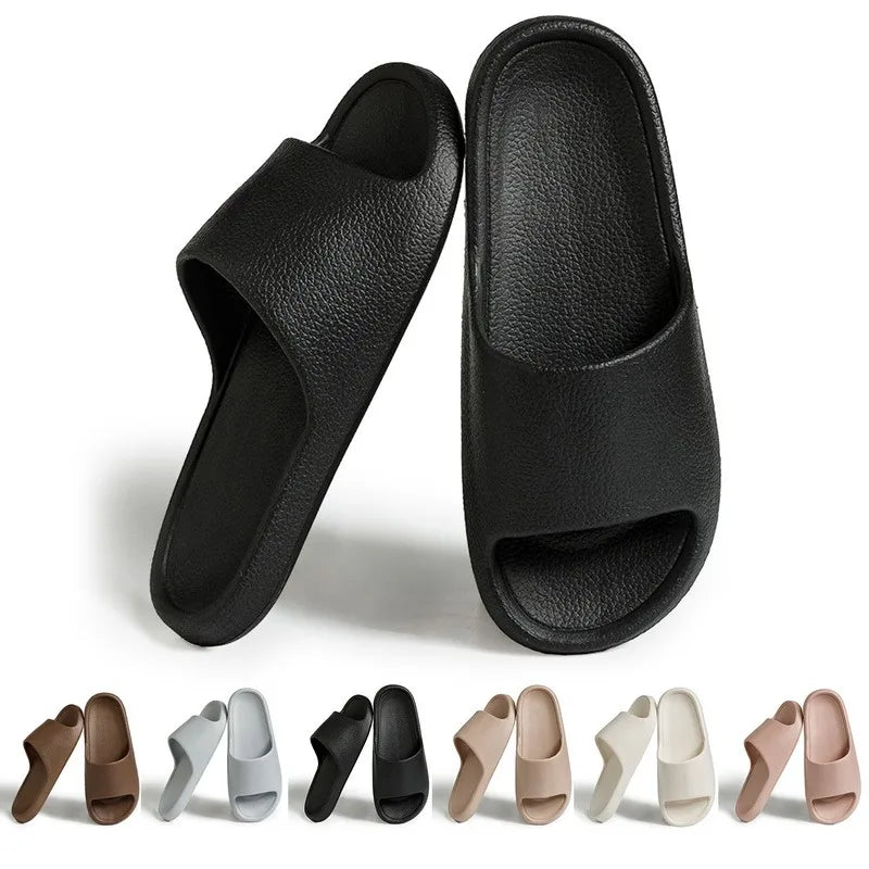 Summer NEW Slippers For Men Women Eva Soft Bottom Slippers Indoor House Slides Flat Sandals Outdoor Beach Shoes Man Flip Flops - Sun Studio