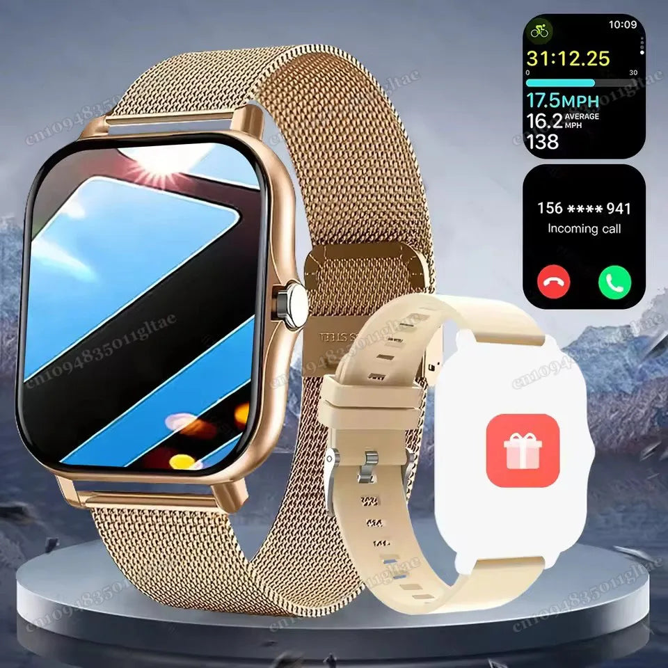 Smart Watch For Android IOS Watches 2.01inch HD Display Bluetooth Call Message Alert Music Sports Mode Smartwatch Men Women Gift - Sun Studio