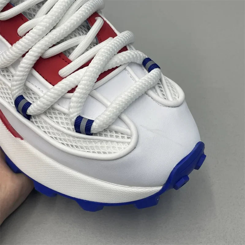 Chunky Sneaker Men Designer Running Shoes Fashion Casual Microfiber Leather Mesh Breathable Height Increased Flat Platform Shoes - Sun Studio