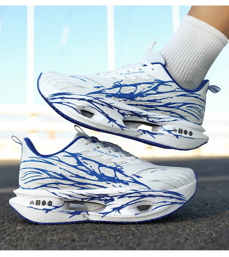 Men Sport Shoes Professional Cushioned Carbon Plate Running Shoes Breathable Couple Casual Sneakers Marathon Athletic Footwear - Sun Studio