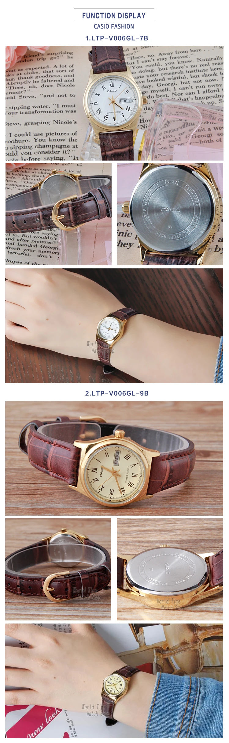 Casio watch women watches top brand luxury set Waterproof Quartz watch women ladies Gifts Clock  watch reloj mujer LTP-V006 - Sun Studio