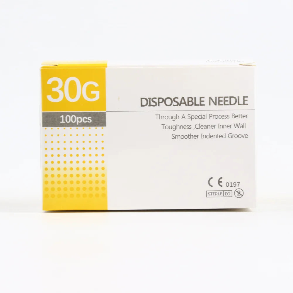 100Pcs/Box Tattoo Small Painless Beauty Needle 30G13MM 32G4MM 34G8MM 29G13MM Superfine Sterile Injector Needle Eyelid Tools - Sun Studio