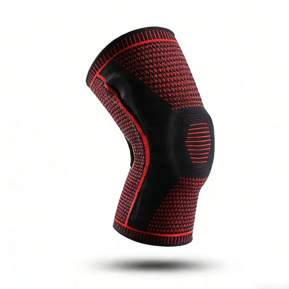 1PC Silicone Knee Pads Strap Patella Medial Support Meniscus Compression Knee Braces for Running Sport Knee Protection - Sun Studio
