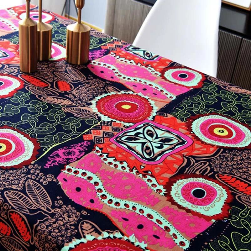 Bohemian Stoff Ethnisch Vintage Retro Boho Bedruckte Baumwolle Leinen Wohnkultur Polstertextil