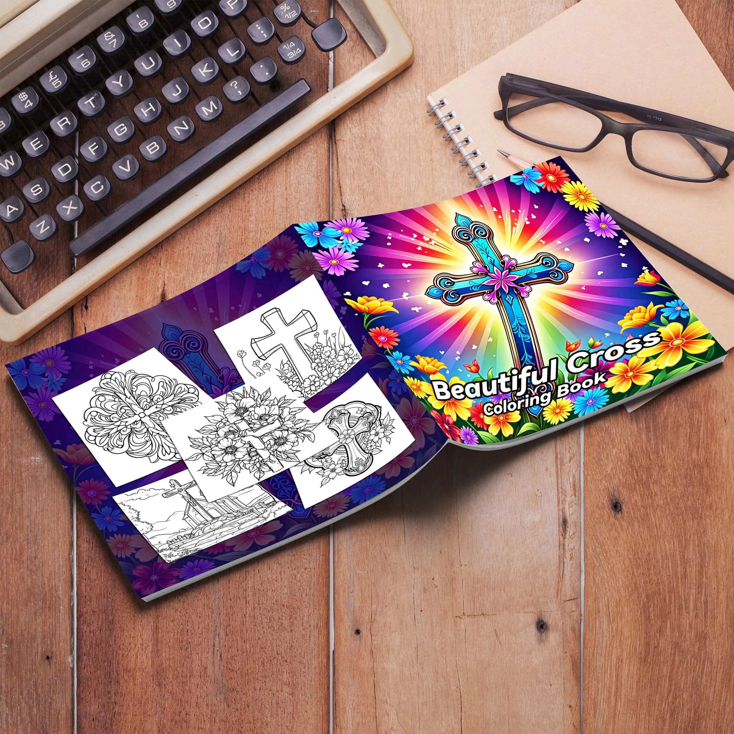 Spiral Colouring Book 24 Sheets 20x 20 cm For Graffiti Painting Drawing Book Relieve Anxiety Perfect for Many Holiday Gifts - Sun Studio
