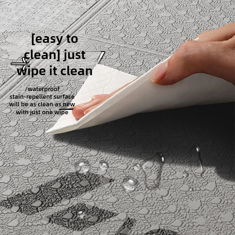 Extra Wide Yoga Mat Thick Foldable Non-Slip Quiet Exercise Mat for Home Workout Fitness 요가매트 - Sun Studio