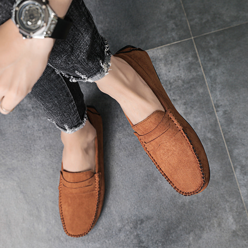 Trend Wildleder Herren Lässige Schuhe Atmungsaktiver Komfort Slip-On Herren Fahr Schuhe Mode Herren Bequeme Schuhe Luxus Marke Mokassins