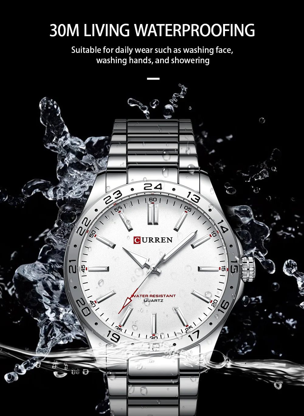 CURREN 8452 Men Fashion Ultra Thin Watches Simple Men Business Stainless Steel Quartz Watch Casual Watch Men's wristwatch - Sun Studio