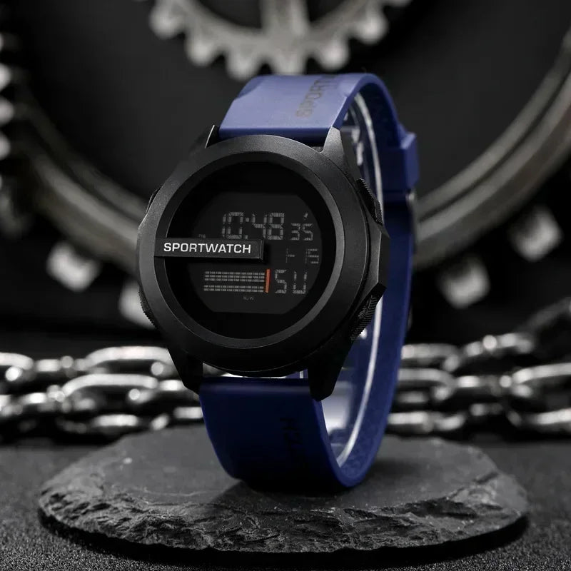 Herren Sport Uhren Luxus Digitale Uhr Stoppuhr Leuchtende Datum Woche Multifunktion Fitness Elektronische Armbanduhr Reloj Hombre
