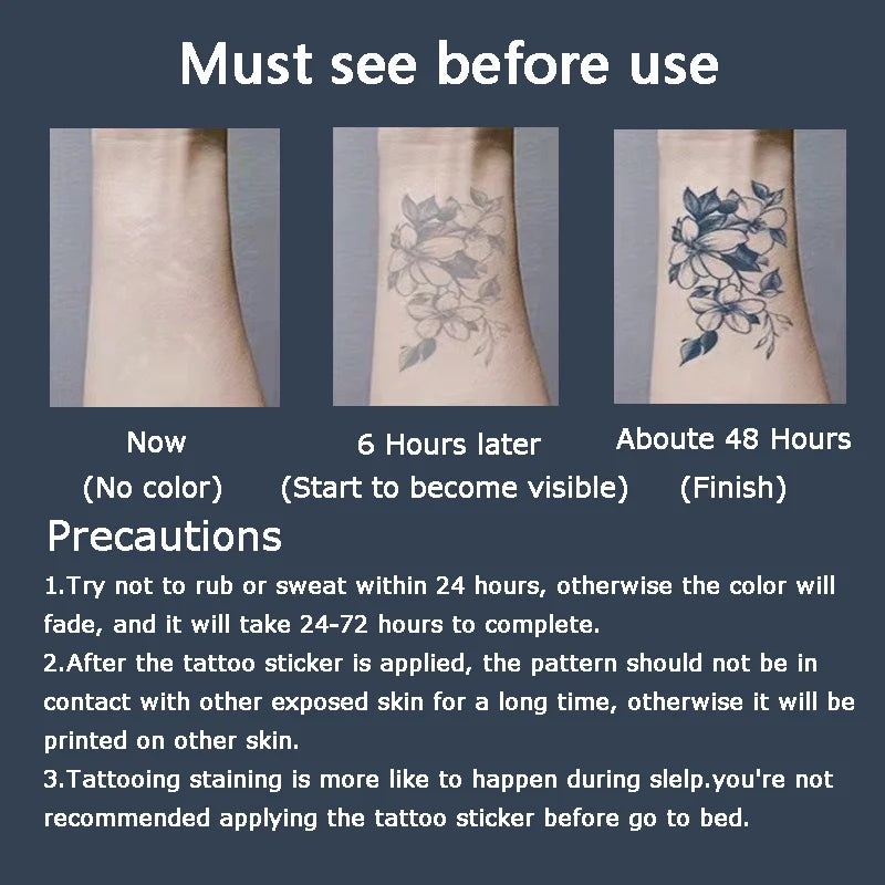 Japanese Aesthetic Samurai Juice Tattoo Stickers Waterproof Durable Bodyguard Knife Semi-permanent Fake Tattoo Arm Simulation - Sun Studio
