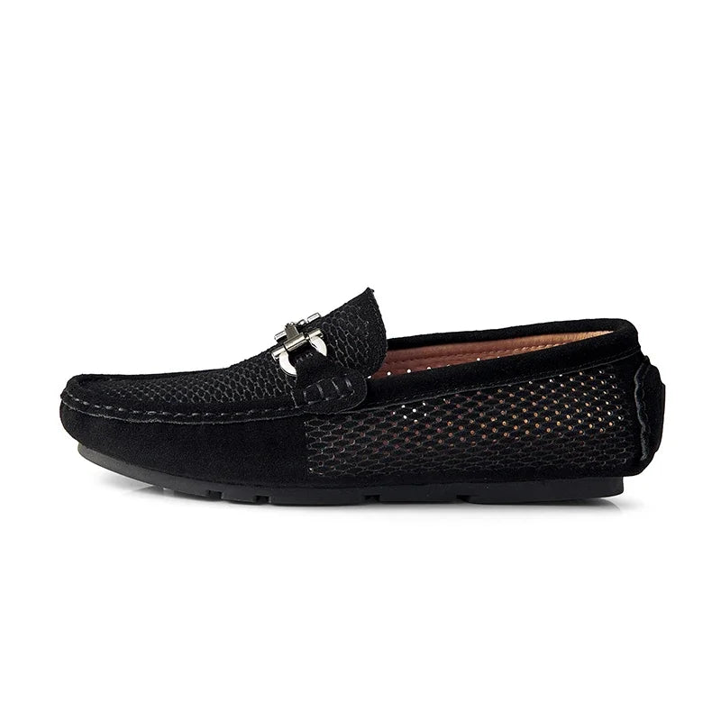 Size 38-45 Breathable Suede Leather Loafers Men Hot Sale Flat Men's Shoes Classic Driving Shoes Fashion Casual Summer Moccasins - Sun Studio