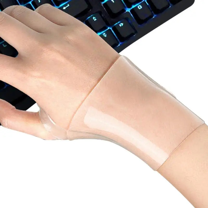 Gel Wrist Brace Transparent Wrist Support Brace Gel Wrist Support Fingerless Glove Carpal Tunnel Gel Wrist Brace For Women Men - Sun Studio