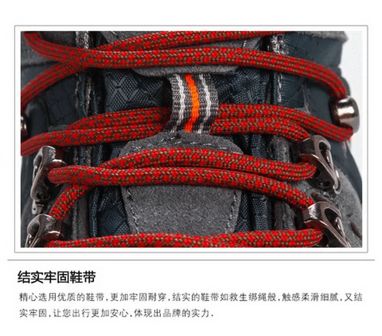 2026 High Gang Outdoor Hiking Shoes Men Winter Mountain Climbing Trekking Boots Top Quality Outdoor Fashion Casual Snow Boots - Sun Studio