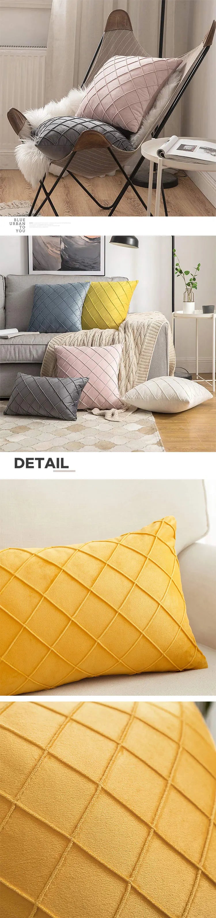 Multi-Color Velvet Cushion Cover For Sofa Living Room Soft Pillowcase Nordic Style Modern Home Decor Zipper Fundas De Cojines - Sun Studio