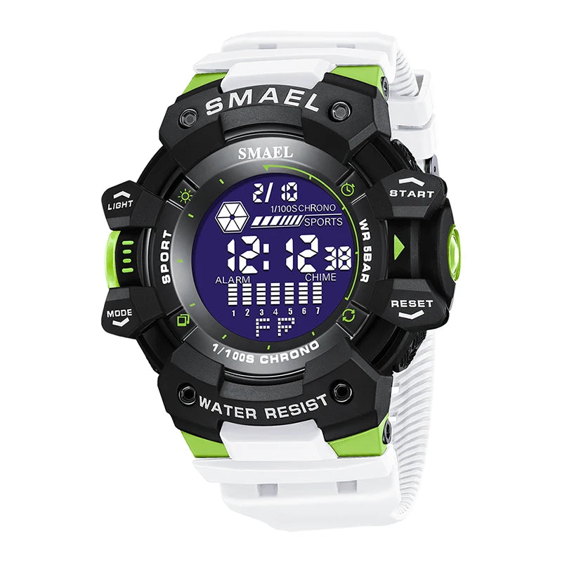 Mens Watch Military Water resistant SMAEL Sport watch Army led Digital wrist Stopwatches for male 8050 relogio masculino Watches - Sun Studio