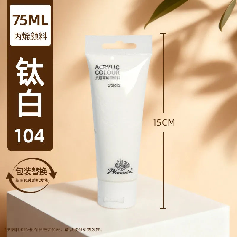 75ml Acrylfarbe Ungiftig Nicht verblassend, reiche Pigmente für Maler, Erwachsene für Leinwand Holz Ton Stoff Keramik Bastelbedarf