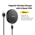 Essager Magnetic Wireless Charger With Holder 15W Fast Charging For iPhone16 15 14 13Pro Max Airpods Mini Wireless Phone Charger - Sun Studio