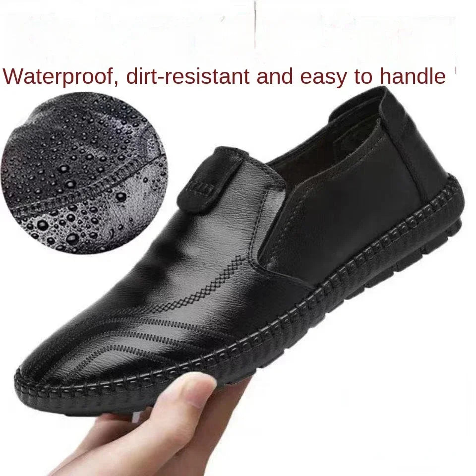 Men Casual Loafers Comfortable Lightweigh Walking Footwear Moccasins Breathable Slip on Male Leather Shoes Zapatos Hombre Male - Sun Studio