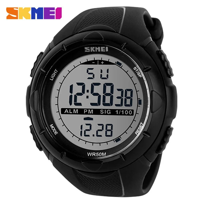 SKMEI Fashion Simple Sport watch Men Military Watches Alarm Clock Shock Resistant Waterproof Digital Watch reloj hombre 1025 - Sun Studio