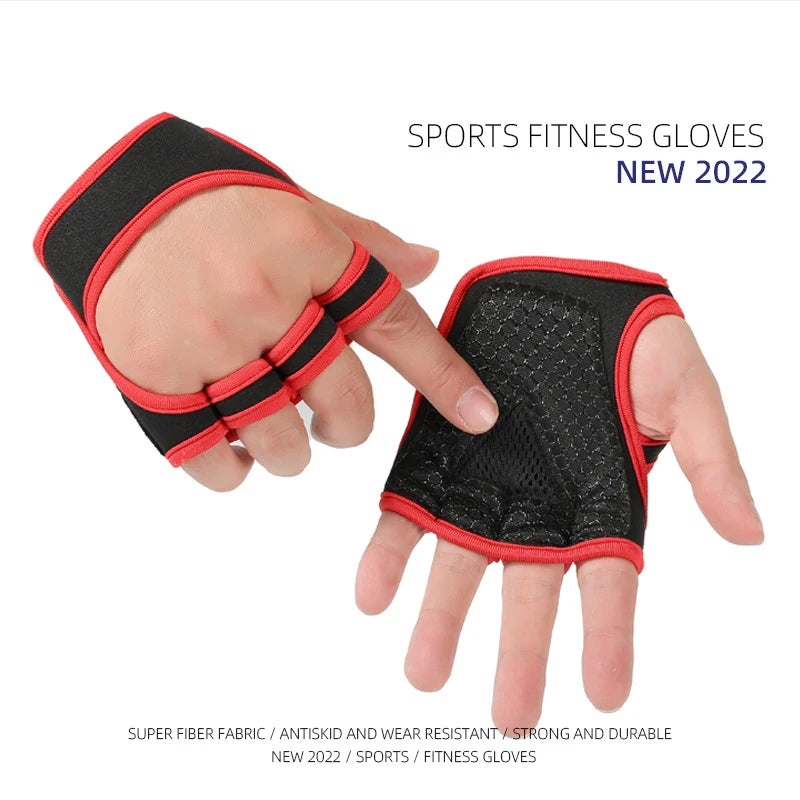 Gym Gloves for Men Women Fitness Weight Lifting Wristband Gloves Body Building Training Sports Exercise Cycling Glove Shockproof - Sun Studio