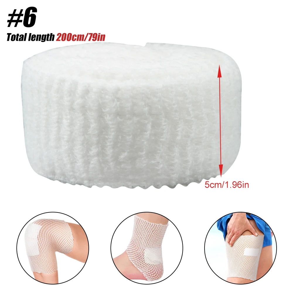 1 Roll Elastic Net Wound Dressing Net Tubular Bandage Mesh Tubing Tubular Gauze Fix Breathable Bandage Retainer for Adults Ankle - Sun Studio