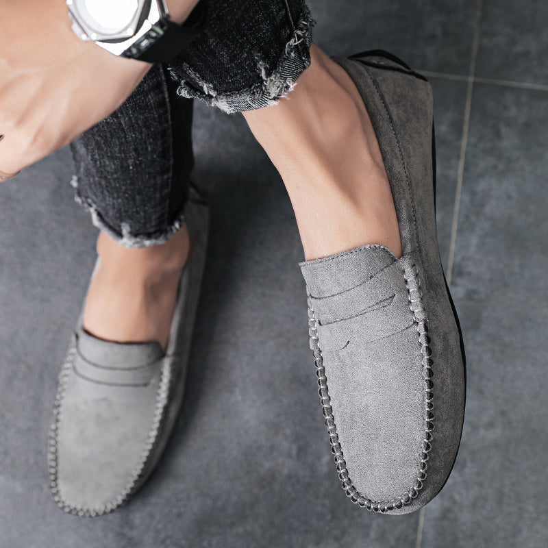 Trend Wildleder Herren Lässige Schuhe Atmungsaktiver Komfort Slip-On Herren Fahr Schuhe Mode Herren Bequeme Schuhe Luxus Marke Mokassins