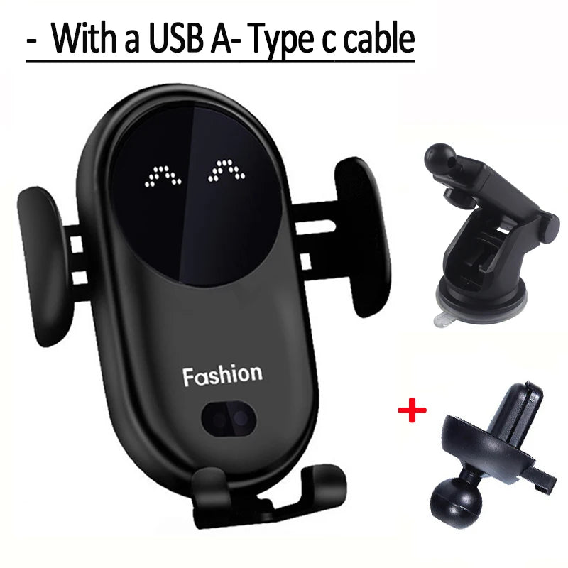 Wireless Charger Car Mount for Air Vent Mount Car Phone Holder Rotating Intelligent Infrared Fast Wireless Charging Charger - Sun Studio
