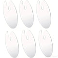 2/6 PCS Acrylic Paint Palette with Thumb Hole Clear, Easy Clean Artist Pallet for Oil Watercolor Craft DIY Art Painting Palette - Sun Studio