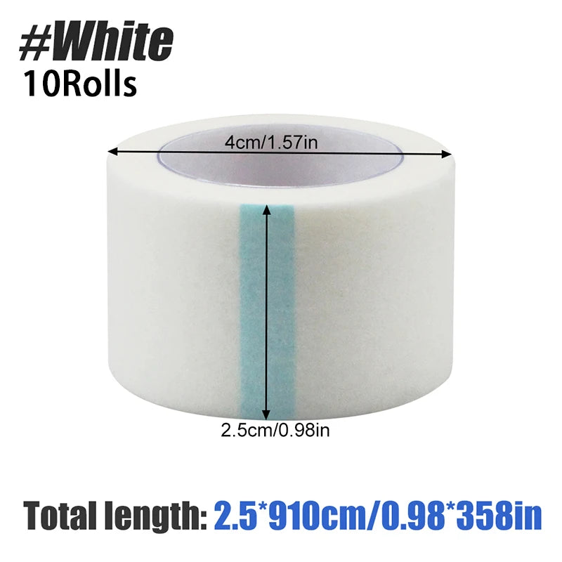 10Rolls Micropore Tape, Breathable Paper Tape , Latex-Free Paper Surgical Tape, Individually Boxed Paper Bandage Tape Rolls - Sun Studio