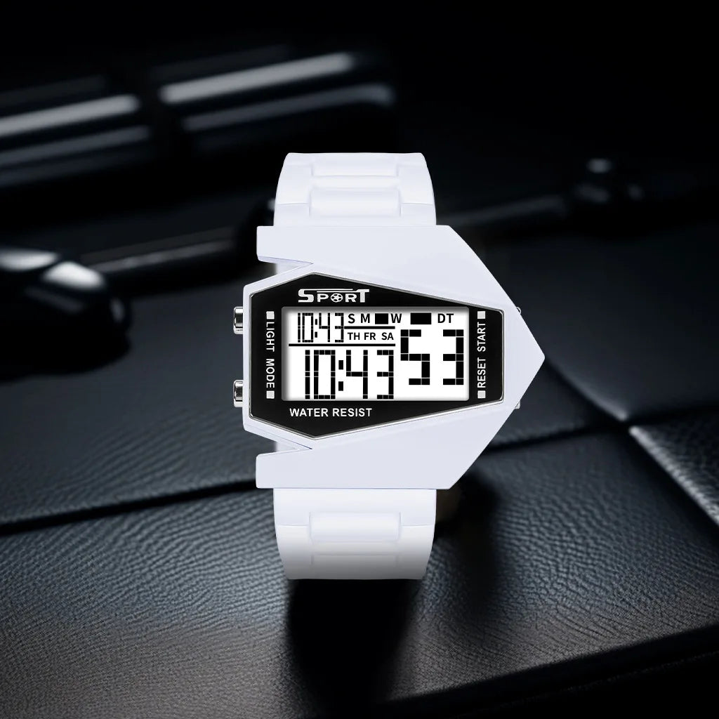 New Creative Digital Watches for Kids Luminous Wateproof Silicone Strap Sports Watch Multifunction Alarm Clock Sports Watch - Sun Studio