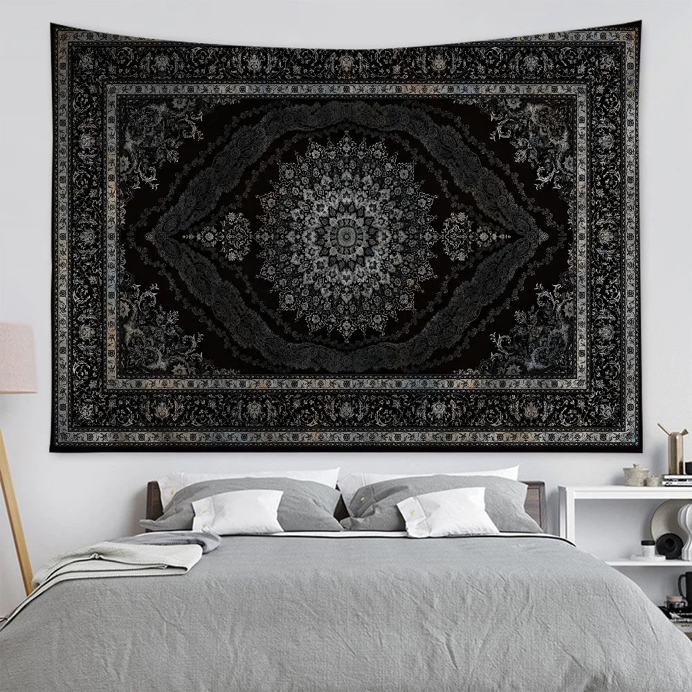 Luxury American Retro pattern Customizable  Cartoon Tapestry Bohemian Wall Tapestries Mandala Home Decor - Sun Studio